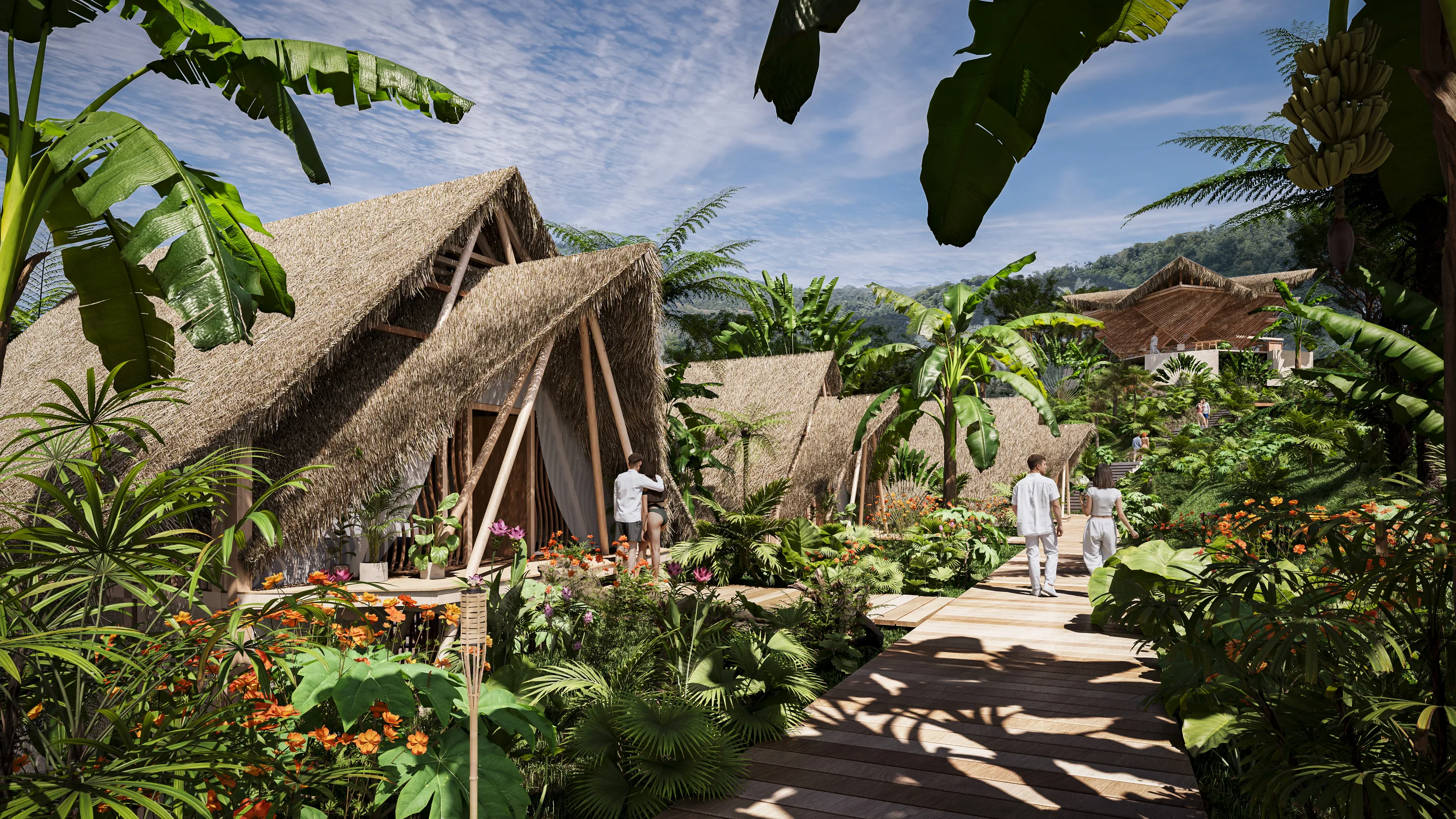 3·6 — EcoHotel Raíces: cabañas de palma entre vegetación tropical, Sierra Nevada de Santa Marta
