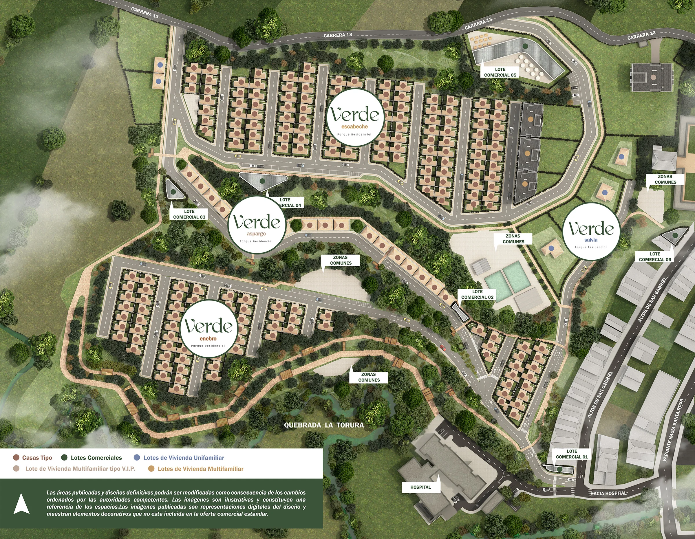 3·6 — Parque Residencial Verde: planta urbana del conjunto, Entrerríos